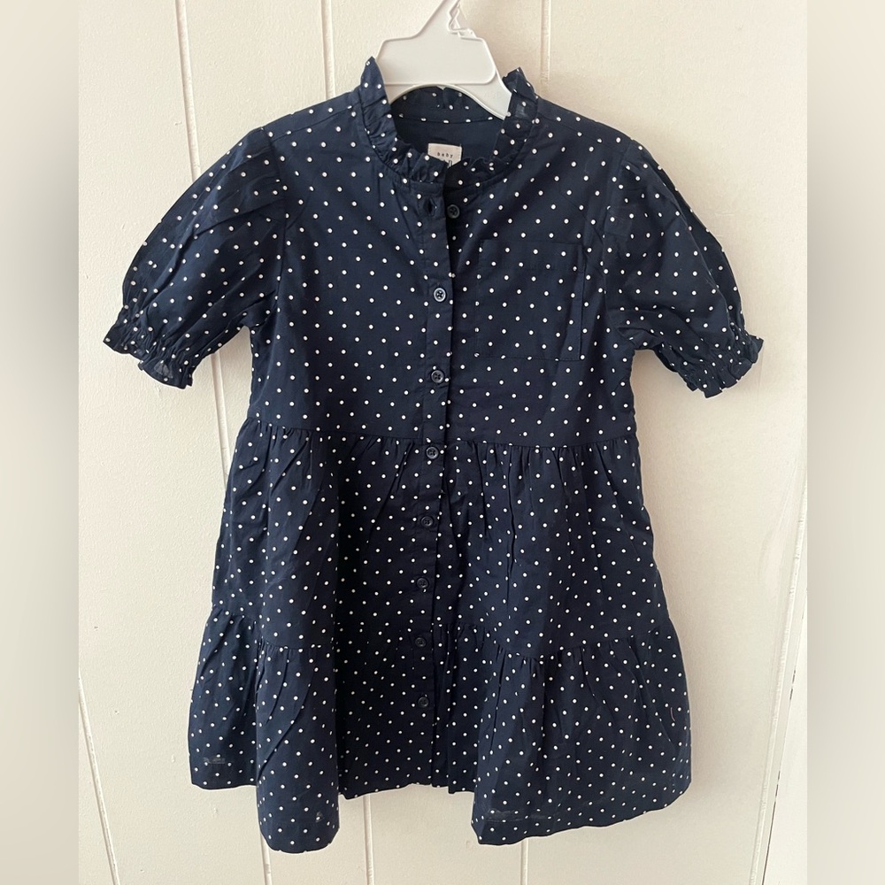 [BABY GAP] Navy Polka Dot Dress